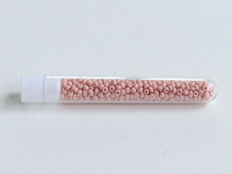 achat Perles de rocailles en tube - Rose Nude - 2 mm