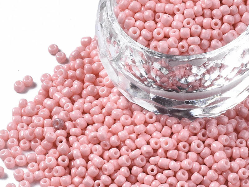 achat Perles de rocailles en tube - Rose Nude - 2 mm