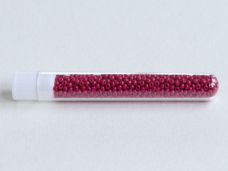 achat Perles de rocailles en tube - Burgundy - 2 mm