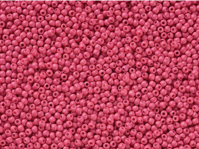 Achat Perles de rocailles en tube - Rouge Fraise - 2 mm