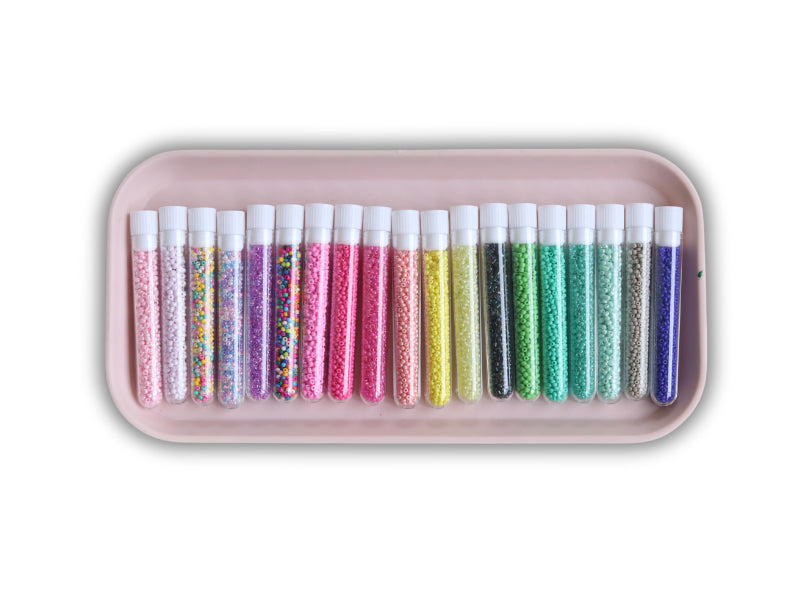 achat Perles de rocailles en tube - Vert Prairie - 2 mm