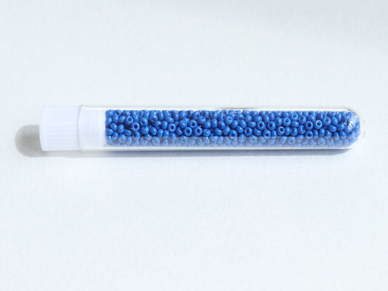 achat Perles de rocailles en tube - Bleu Océan - 2 mm