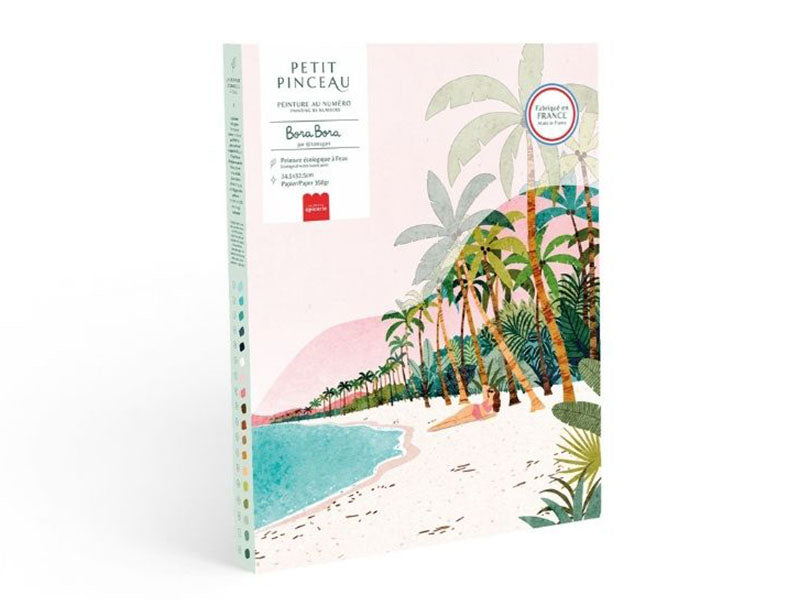Achat Coffret peinture au numéro - Petit Pinceau - Bora Bora par Tania Garcia