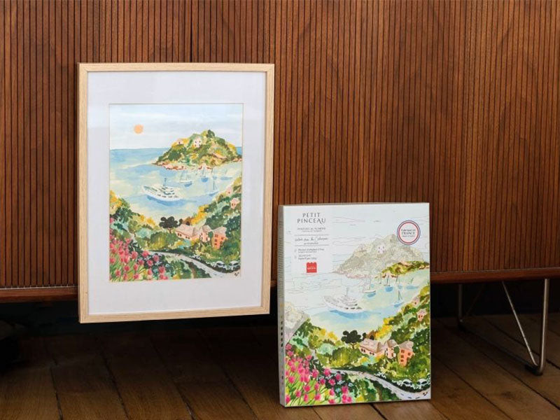 Achat Coffret peinture au numéro - Petit Pinceau - Balade dans les Calanques par Sabina Fenn
