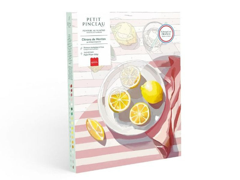 Achat Coffret peinture au numéro - Petit Pinceau - Citrons de Menton par La Petite Epicerie