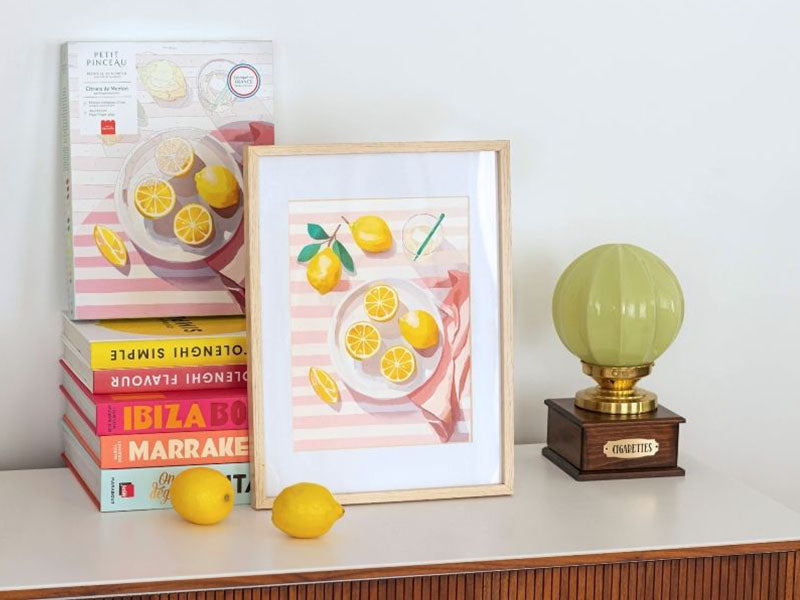 Achat Coffret peinture au numéro - Petit Pinceau - Citrons de Menton par La Petite Epicerie