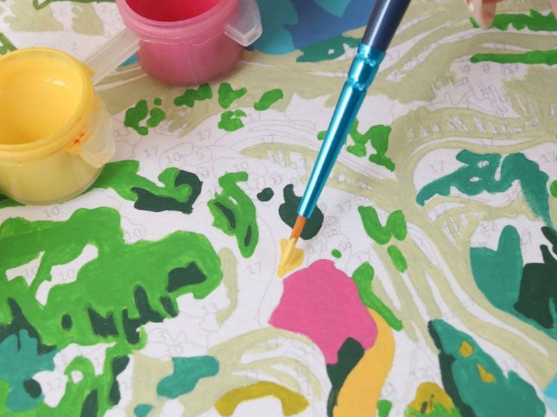 achat Coffret peinture au numéro - Petit Pinceau - Les Gorges du Verdon par Nolwenn Studio