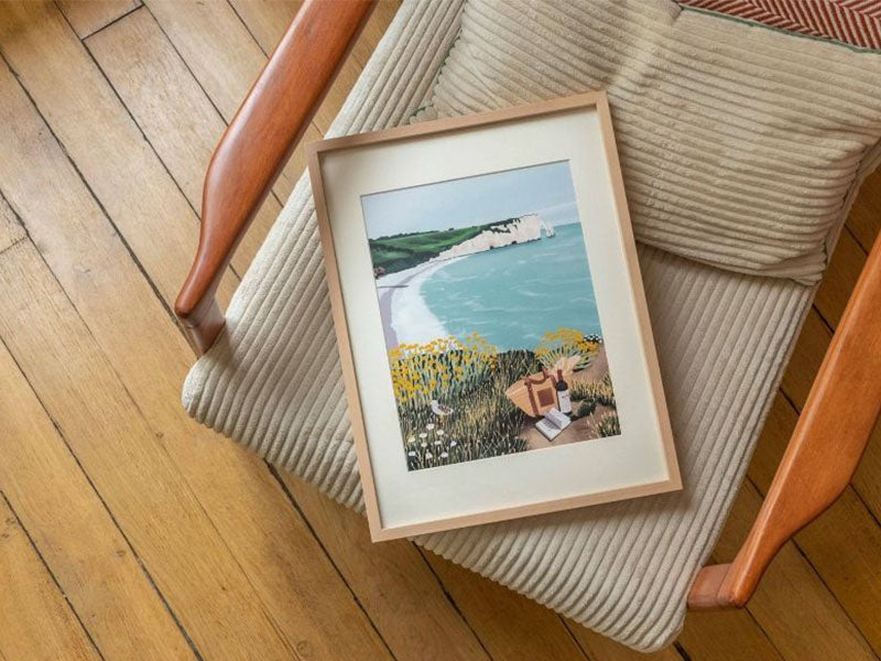 achat Coffret peinture au numéro - Petit Pinceau - Picnic à Étretat par Ananya Bhandari
