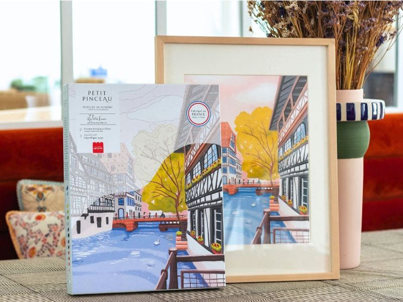 Achat Coffret peinture au numéro - Petit Pinceau - La Petite France par Camille Clerc