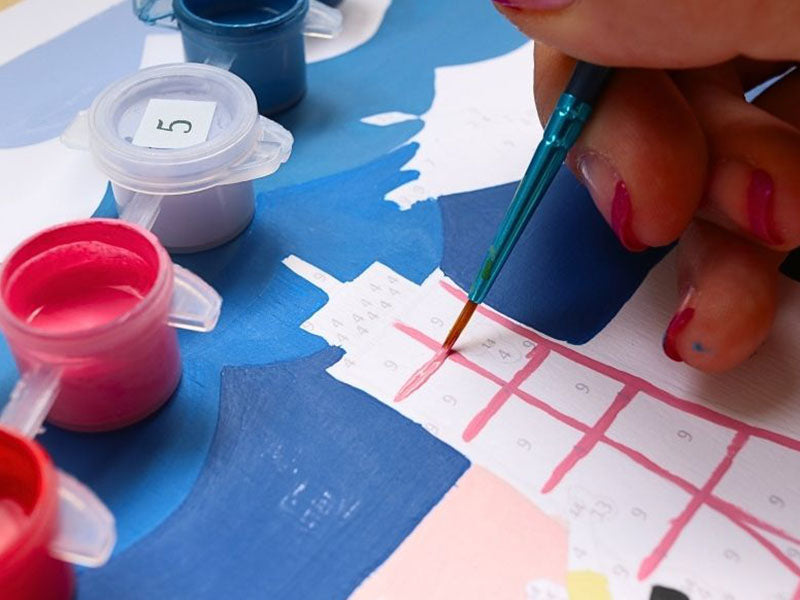 achat Coffret peinture au numéro - Petit Pinceau - Multi Sports par Anna Fedoseeva