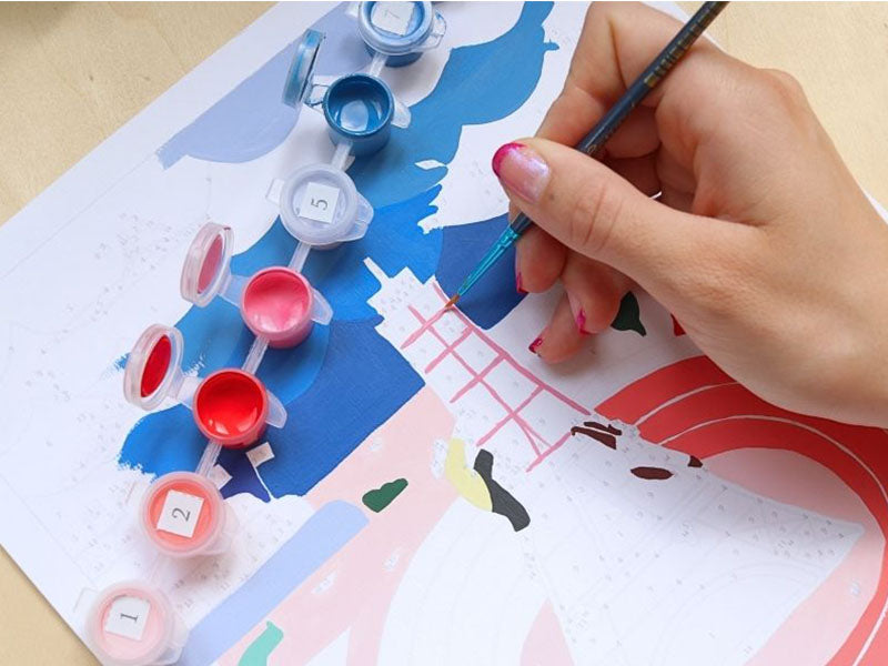 achat Coffret peinture au numéro - Petit Pinceau - Multi Sports par Anna Fedoseeva