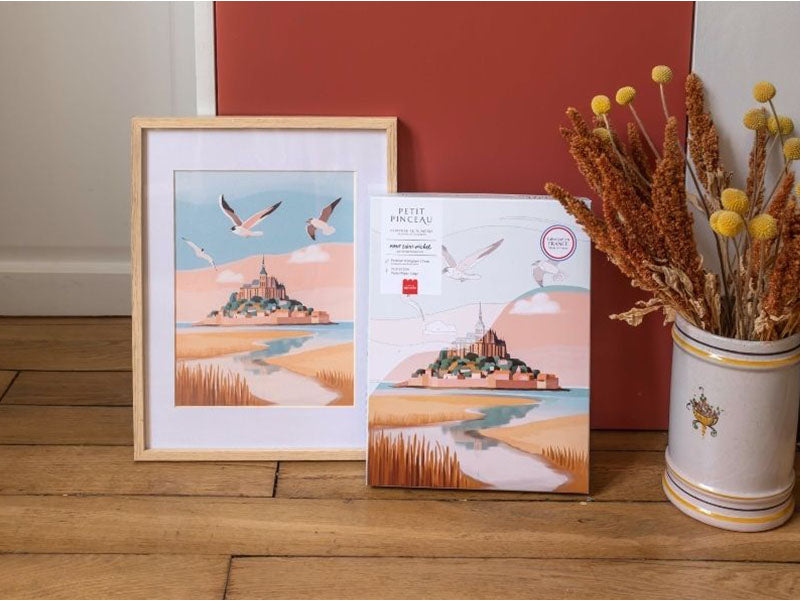 Achat Coffret peinture au numéro - Petit Pinceau - Mont Saint-Michel par La Petite Epicerie
