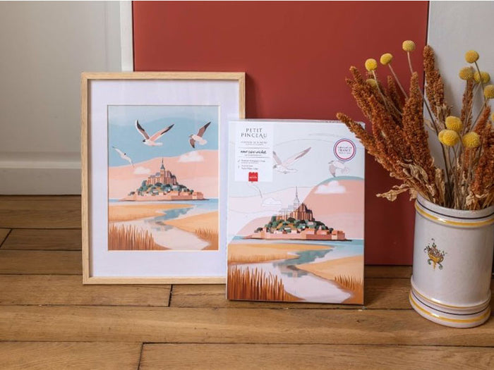 Achat Coffret peinture au numéro - Petit Pinceau - Mont Saint-Michel par La Petite Epicerie