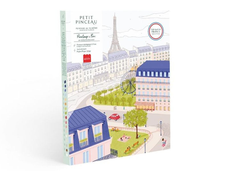 Achat Coffret peinture au numéro - Petit Pinceau - Un printemps à Paris par Mabel Sorrentino