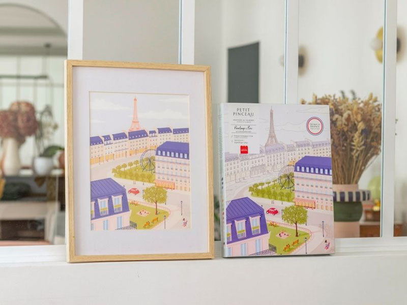 Achat Coffret peinture au numéro - Petit Pinceau - Un printemps à Paris par Mabel Sorrentino