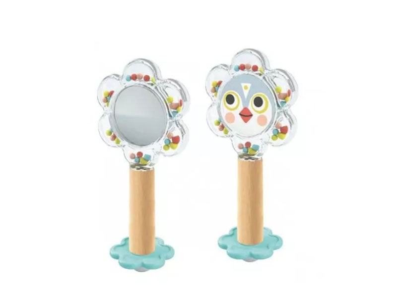 Achat Hochet Fleur bébé Miroir - 3 mois - Djeco