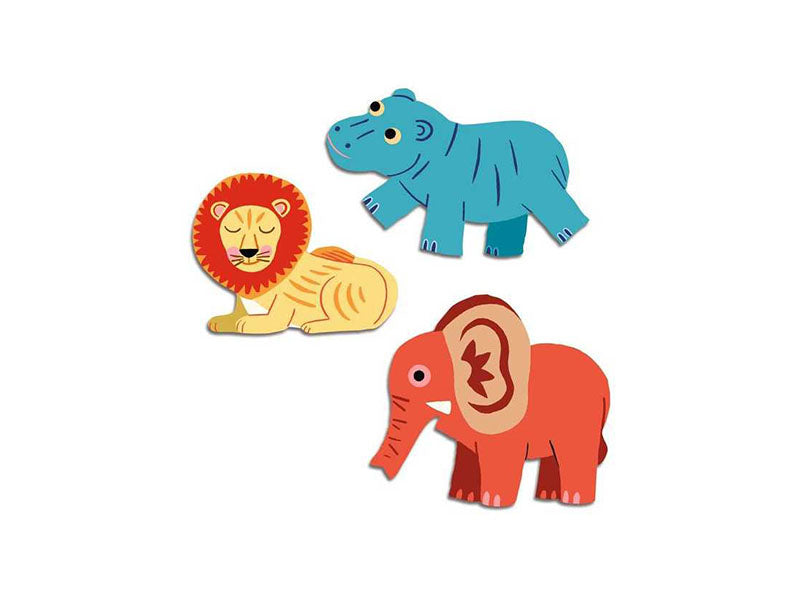Achat 62 Gommettes Stickers Bébé - Animaux de la savane - Djeco