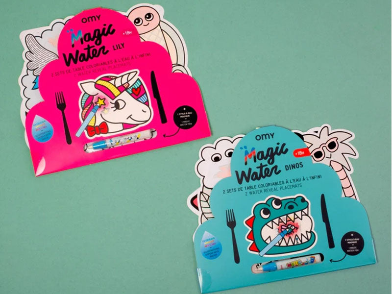 Achat Kit Magic Water Dinos set de table - 18 mois - OMY