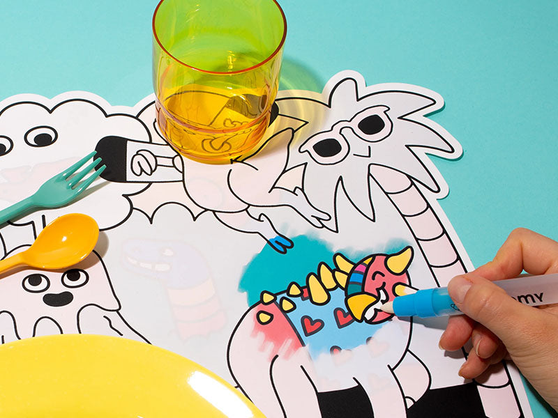 achat Kit Magic Water Dinos set de table - 18 mois - OMY