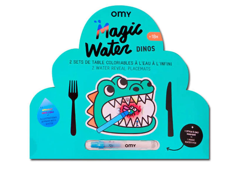 Achat Kit Magic Water Dinos set de table - 18 mois - OMY