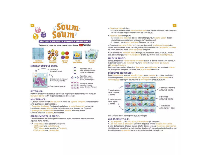 achat Jeu Soum Soum plongée sous-marine - 6 ans - Auzou