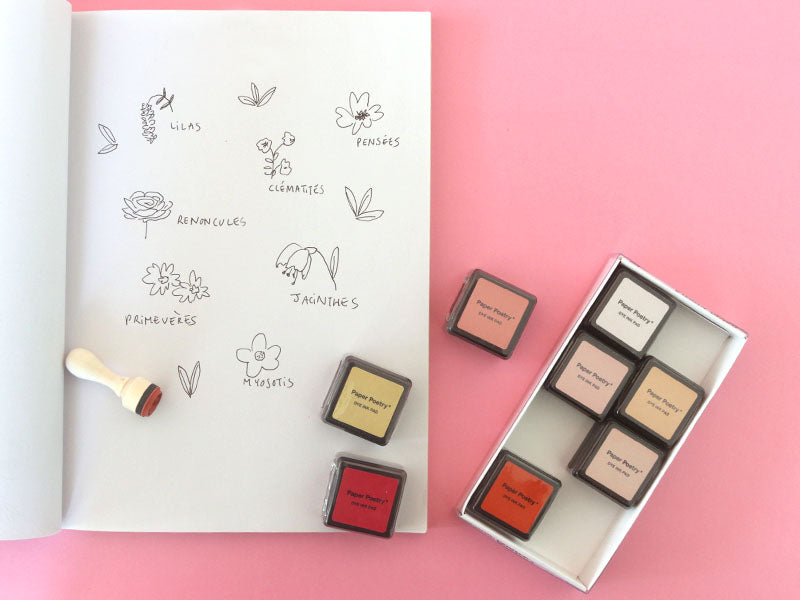 Achat Kit de 8 encreurs Naturel - Paper Poetry