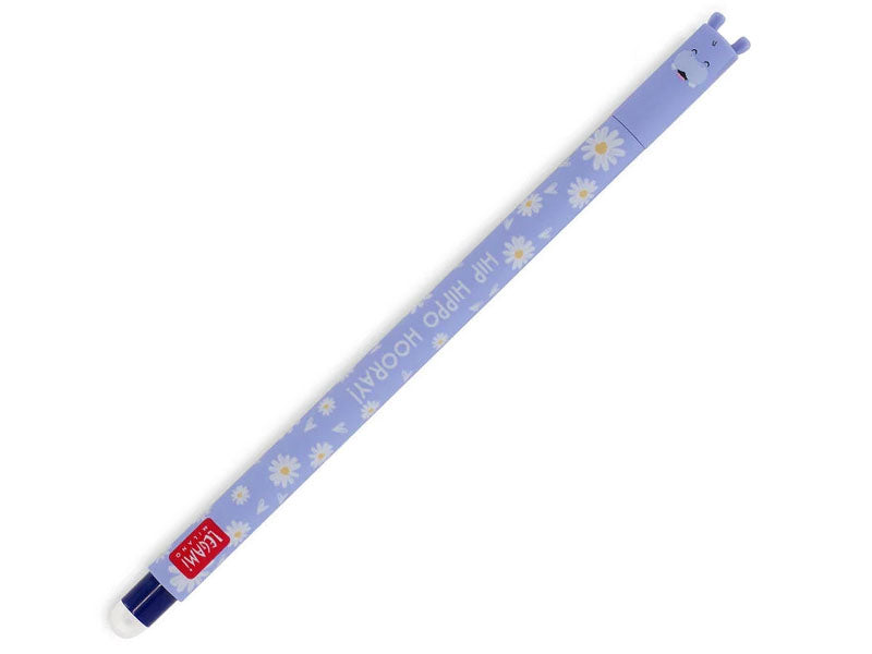 Achat Stylo Hippopotame à pâquerettes effaçable - Legami