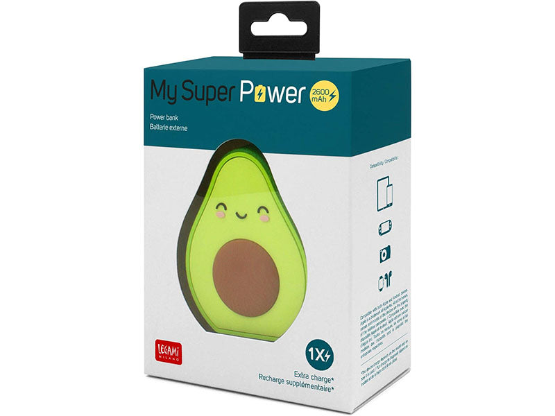 Achat Batterie Externe portable SUPERPOWER Avocat - Legami