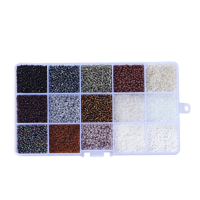 Achat Boite de perles de rocailles - 15 Nuances Cuivre - 2,5mm