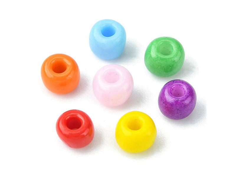 achat Boite de 7 couleurs de grosses perles de rocailles - 4 mm