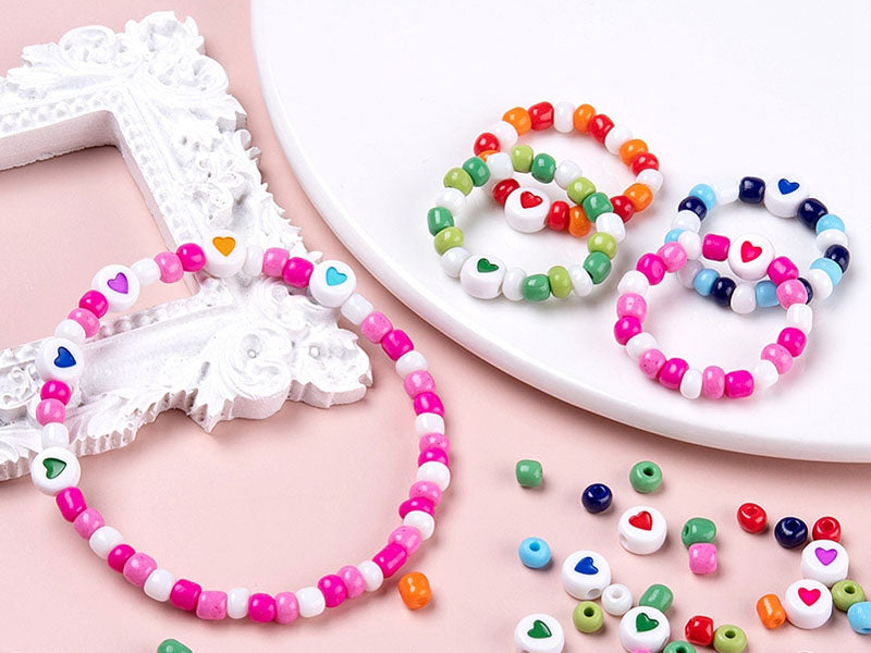 achat Boite de grosses perles 10 couleurs opaques