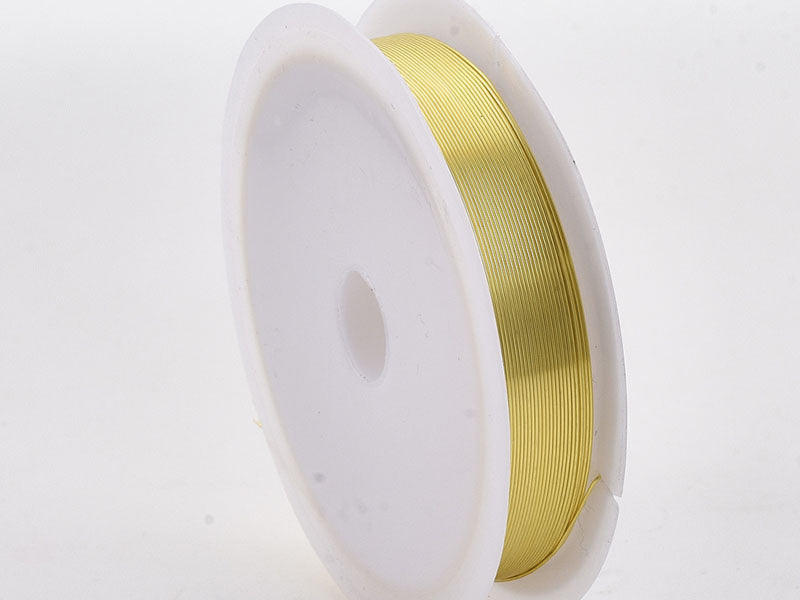 achat Bobine de 25 m de fil cuivre doré - 0,2 mm - Doré clair