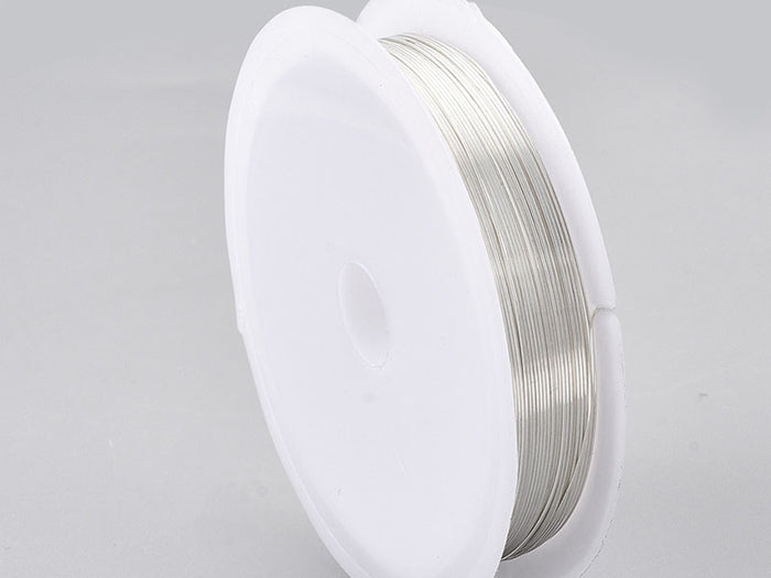Achat Bobine de 25 m de fil cuivre argenté - 0,6 mm