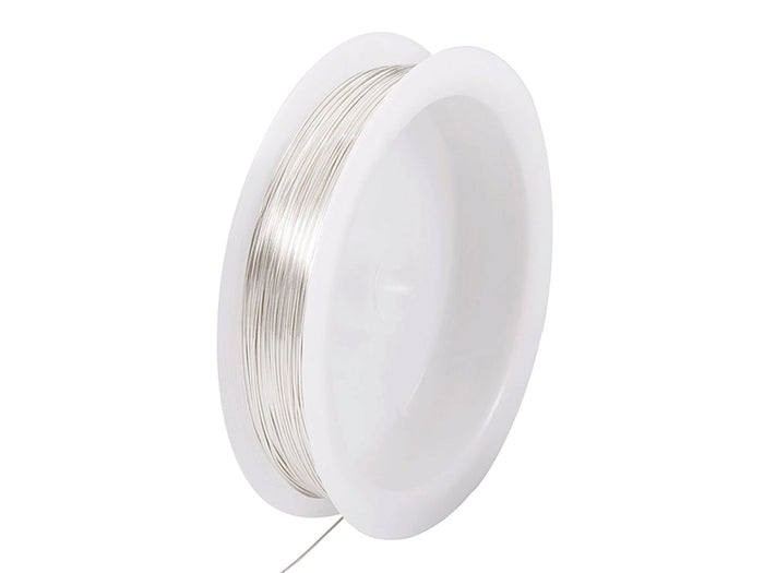 Achat Bobine de 25 m de fil cuivre argenté - 0,6 mm