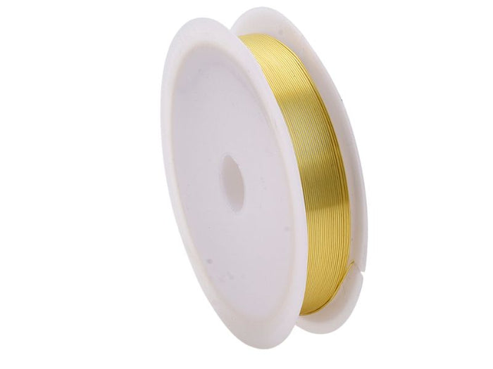 Achat Bobine de 25 m de fil cuivre doré - 0,2 mm - Doré clair