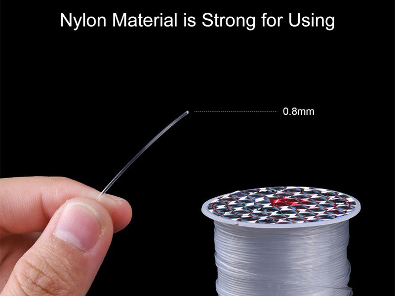 achat Bobine de fil nylon /fil de pêche transparent - 8 mètres - 0,8 mm