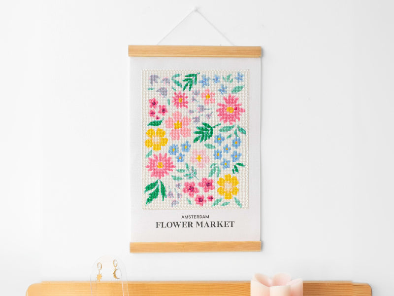 achat Kit DIY HOME DÉCO - Ma broderie Diamond Painting - Fleurs