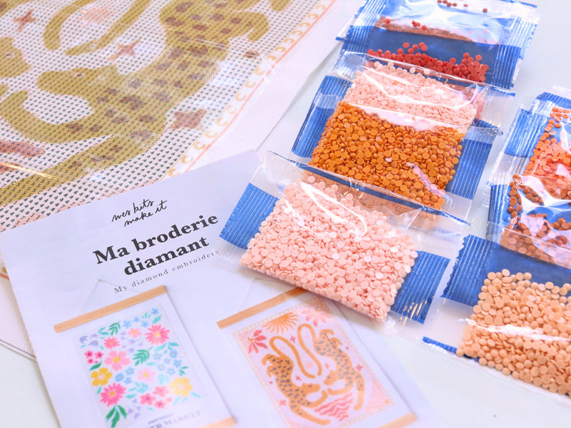 achat Kit DIY HOME DÉCO - Ma broderie Diamond Painting - Fleurs