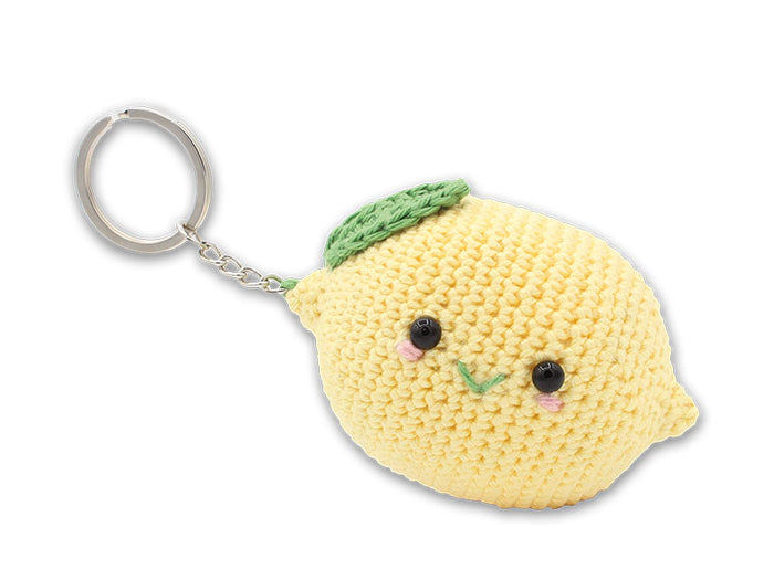 Achat Kit crochet - Pendentif sac / porte clé - Citron