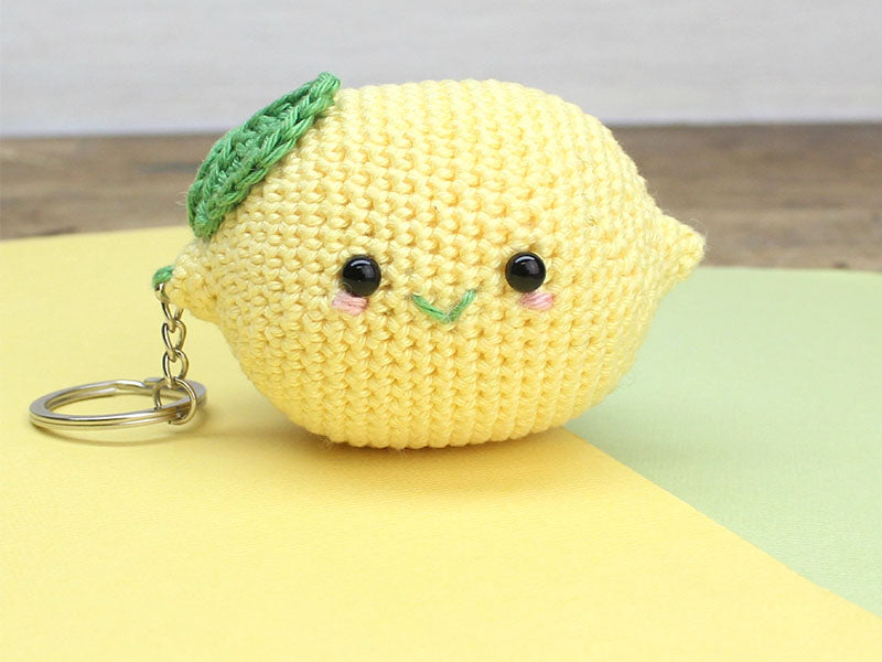 achat Kit crochet - Pendentif sac / porte clé - Citron
