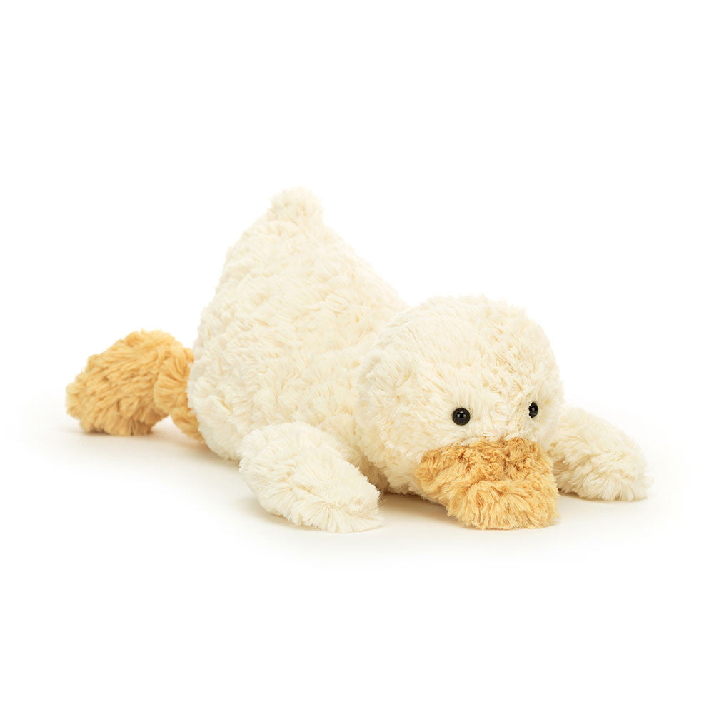 Achat Peluche Canard jaune allongé - 36 cm - Jellycat