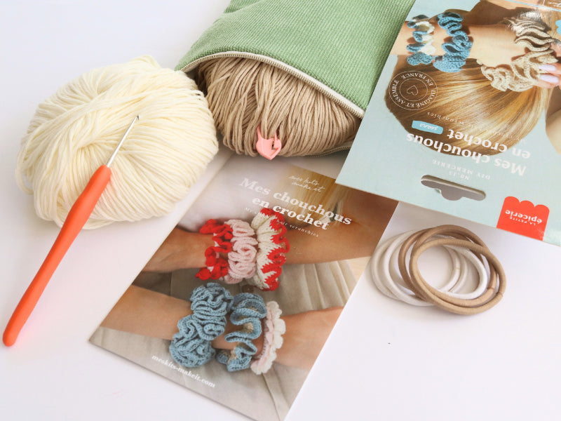 achat Kit DIY MERCERIE - Mes chouchous en crochet - Jean