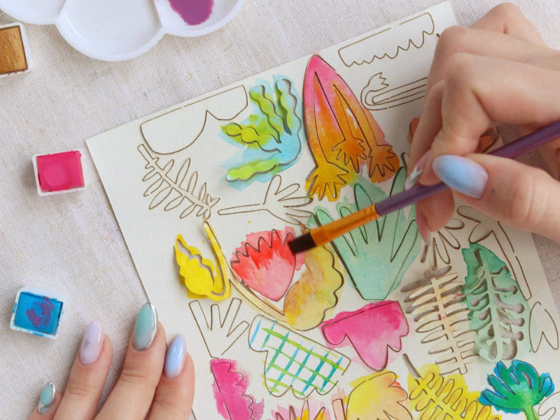 achat Kit DIY Home Déco - Mes Papiers découpés à l'Aquarelle