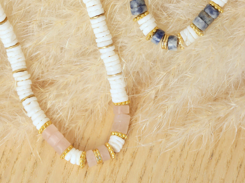 Collier De Perles D'eau Douce 6-6,5mm Blanc - Or Jaune 18 Carats - 44 Cm - Neuf ARMONIE