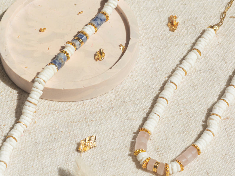 achat Kit DIY Bijouterie - Mon collier en perles heishi et Quartz