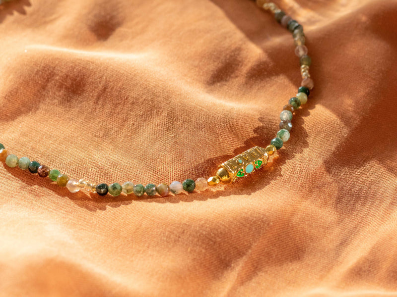 achat Kit DIY Bijouterie - Mon collier en pierres naturelles d'Agate Indienne
