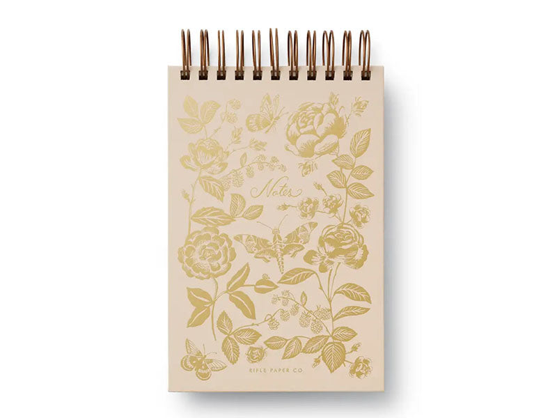 achat Grand bloc notes de bureau English Roses doré - Rifle Paper