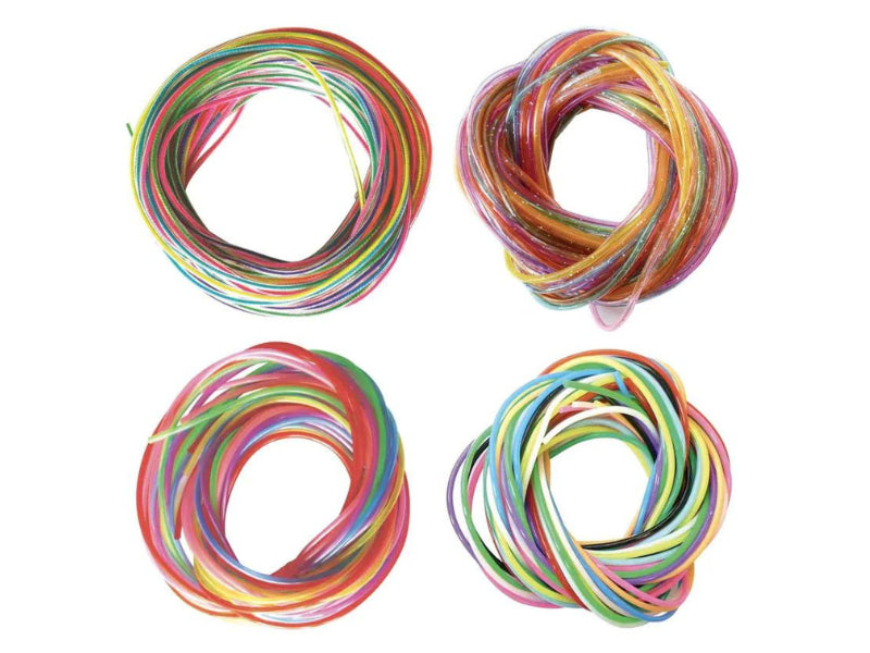 Achat 12 fils de scoubidous - Transparents Fluo