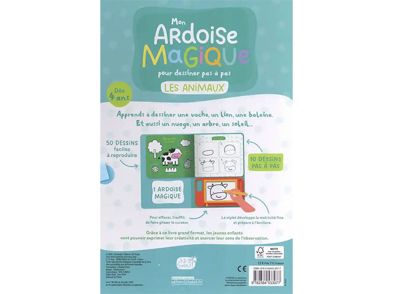 achat Mon ardoise magique Les animaux pour Dessiner pas à pas