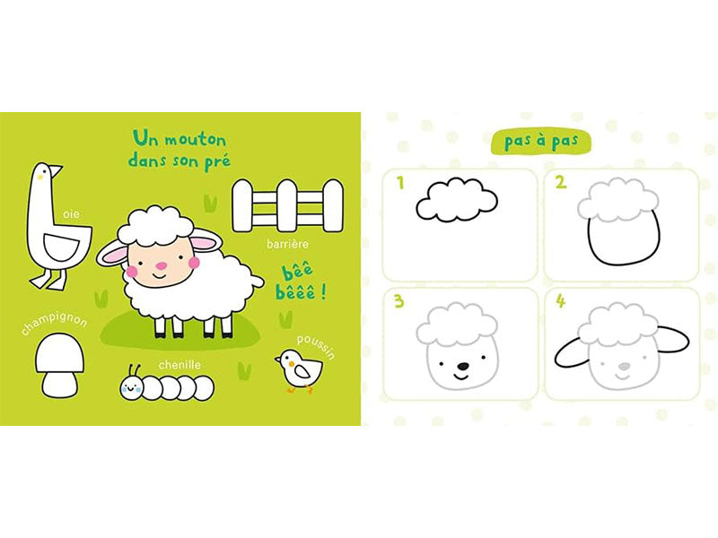 achat Mon ardoise magique Les animaux pour Dessiner pas à pas